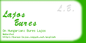 lajos bures business card